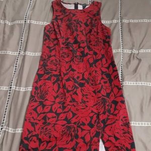 FAITH LOVE PASSION Red Floral Sleeveless D…